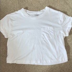 White crop top